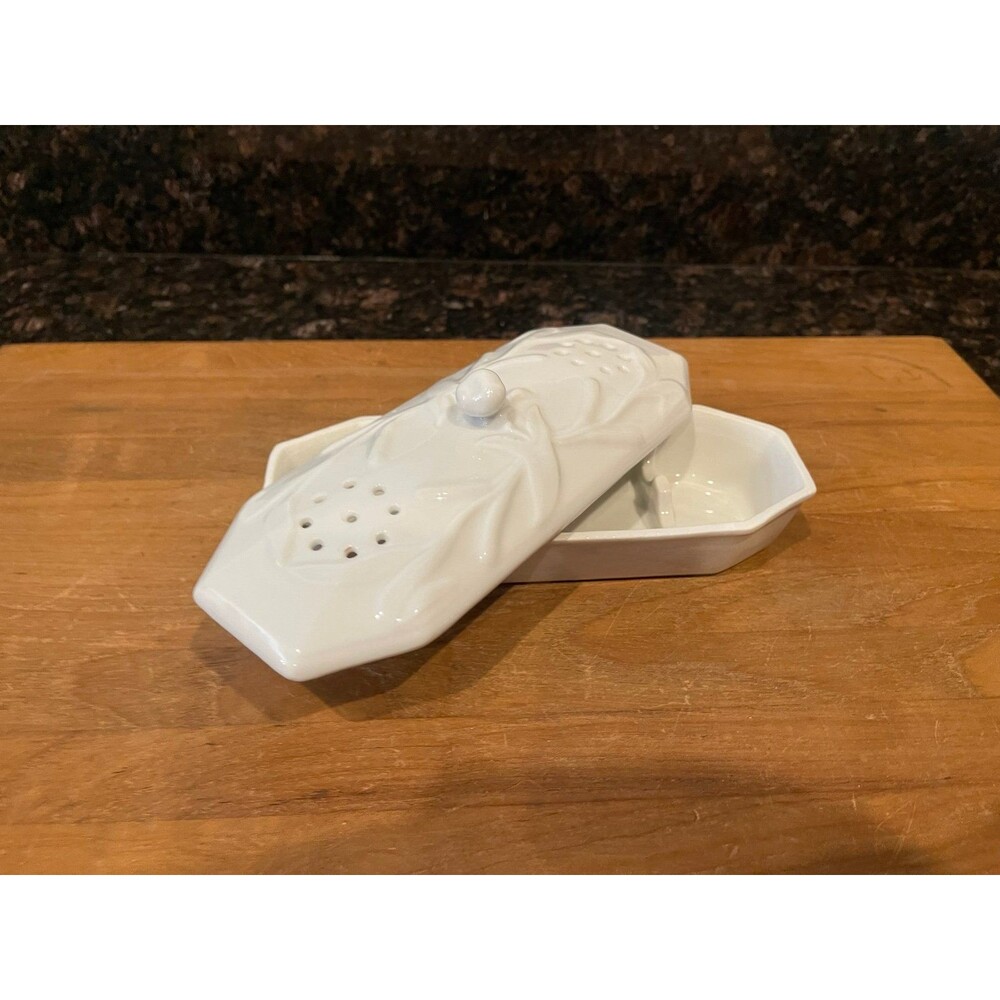 Antique French Ironstone toothbrush holder